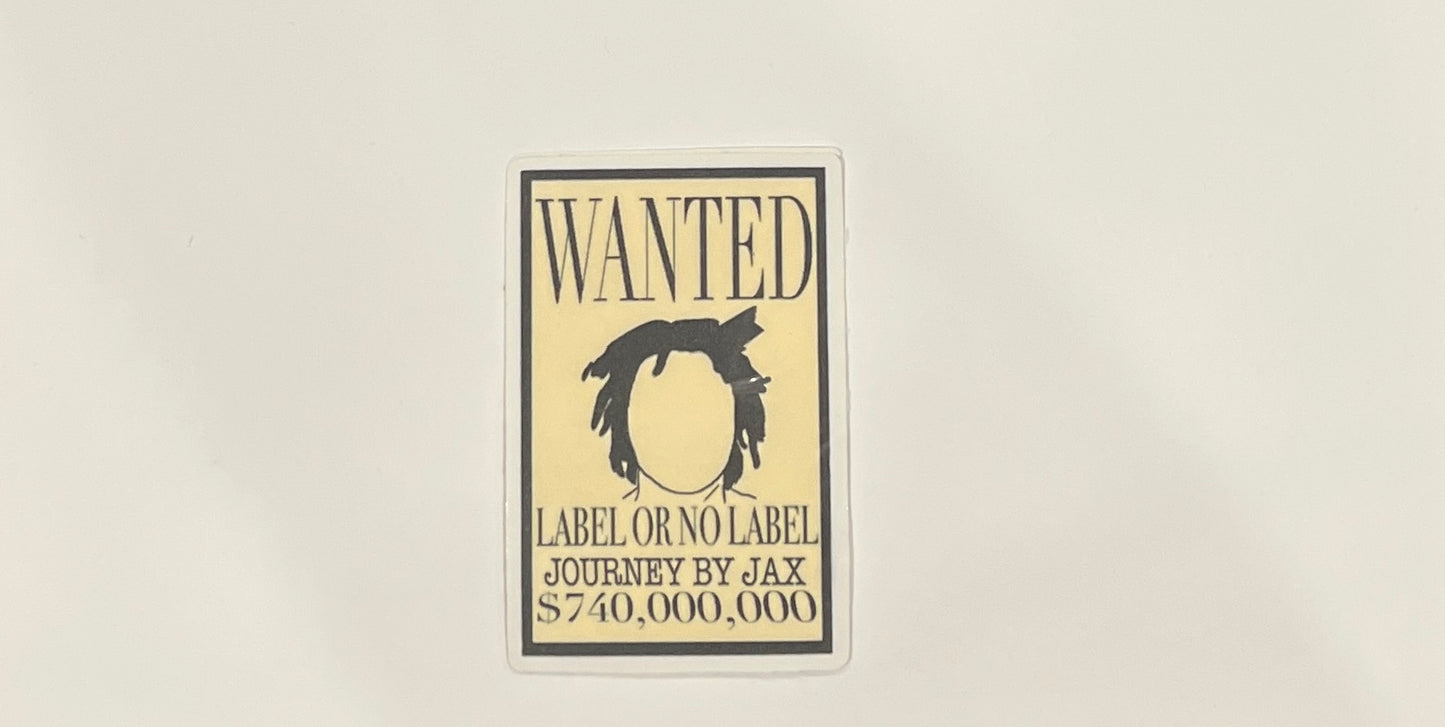Wanted Sticker